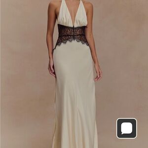 Meshki Black & Ivory Dress